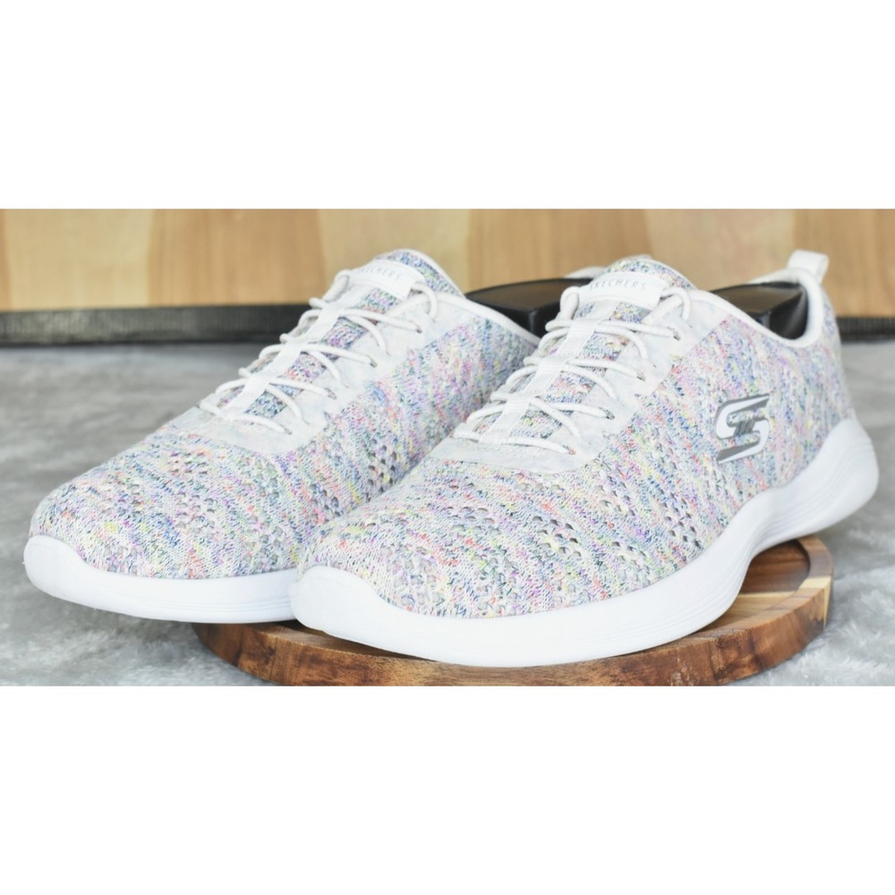 Skechers Envy Cool Vibes Women Shoes Size 10 Multicolor Sketch-Knit Sneakers